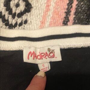 MadRag Black and White Striped Sweater